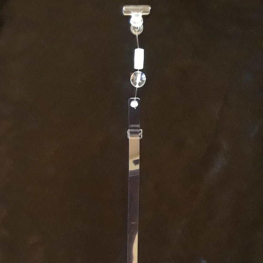 4 Shower Curtain Restrainers (CLEAR) Keeps The Shower Curtain/Liner Off of You! - Picture 1 of 4